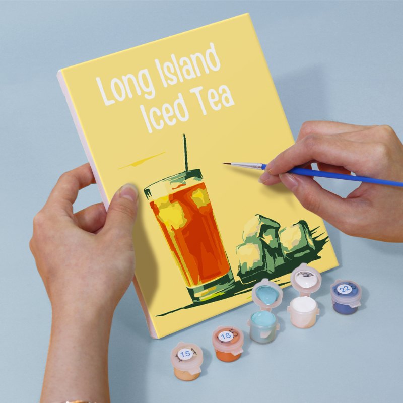 6 Mini Paintings - Bright Cocktail Bliss