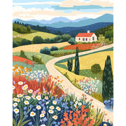 Sunlit Hilltop Landscape