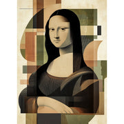 Abstract Mona Lisa Portrait