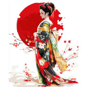 Graceful Geisha: Paint by Numbers
