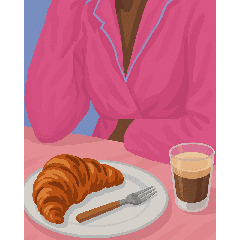 French Sunrise Breakfast Scene
