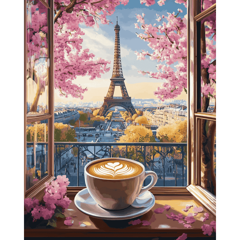 Paris Café: Cappuccino & View
