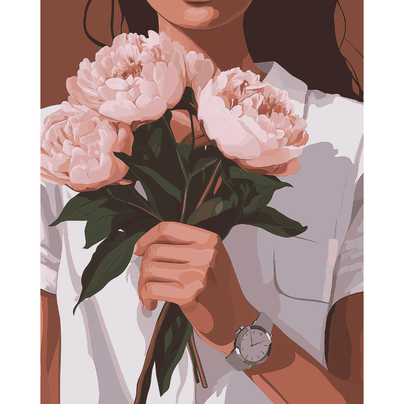 Elegant Peony Lady | Paint & Celebrate