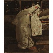Graceful Girl in a White Kimono
