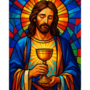 Stained Glass Savior | Paint by Number