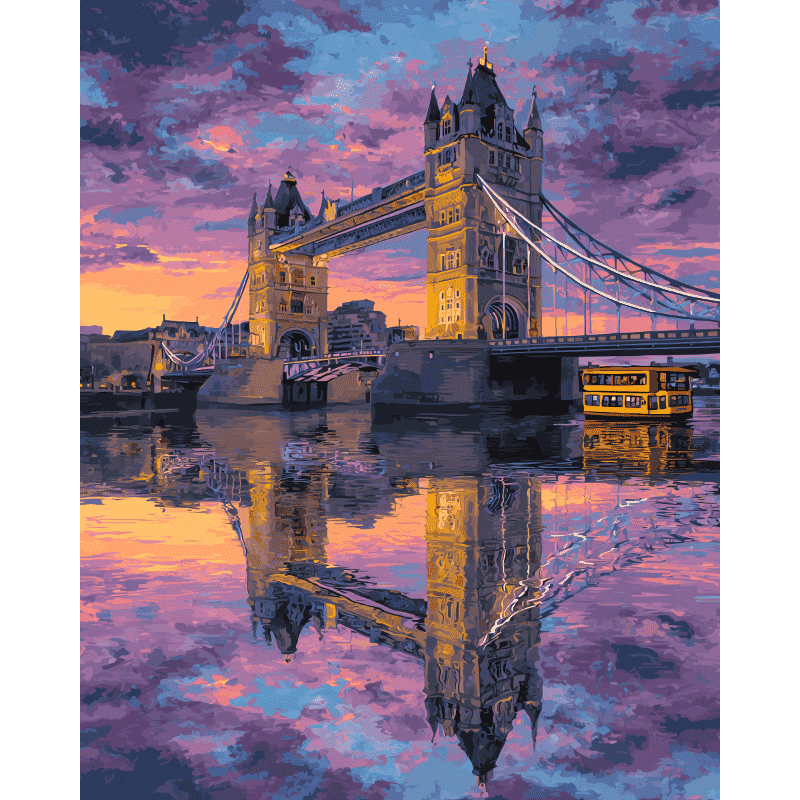 Tower Bridge’s Reflective Glow