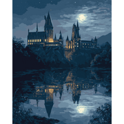 Moonlit Fortress Reflection