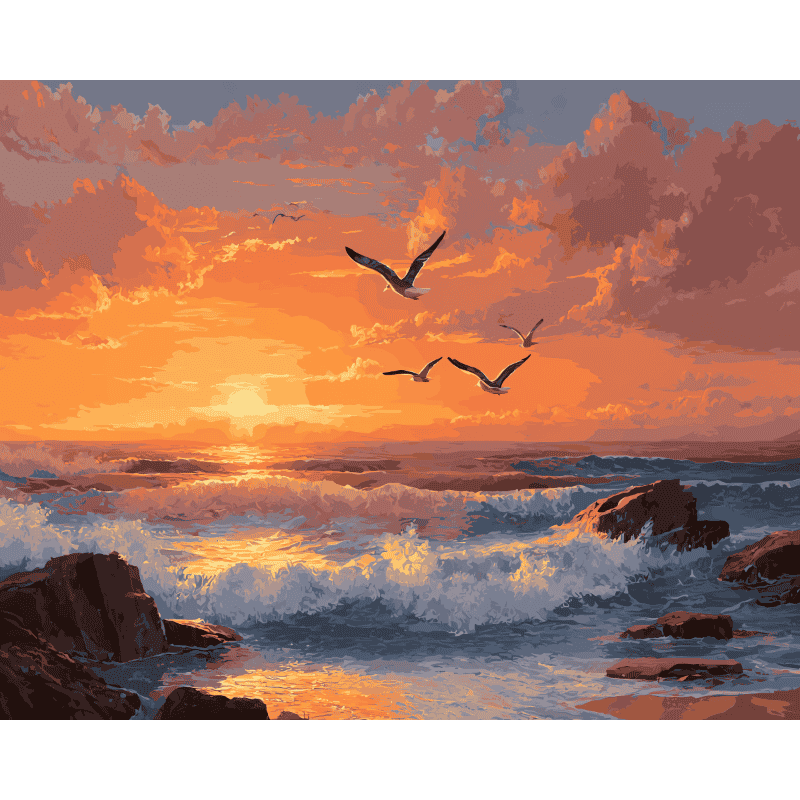 Seaside Sunset Glow