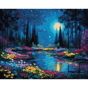 Stars Over the Tranquil Garden