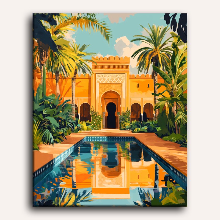 Marrakech Oasis Reflection
