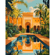 Marrakech Oasis Reflection