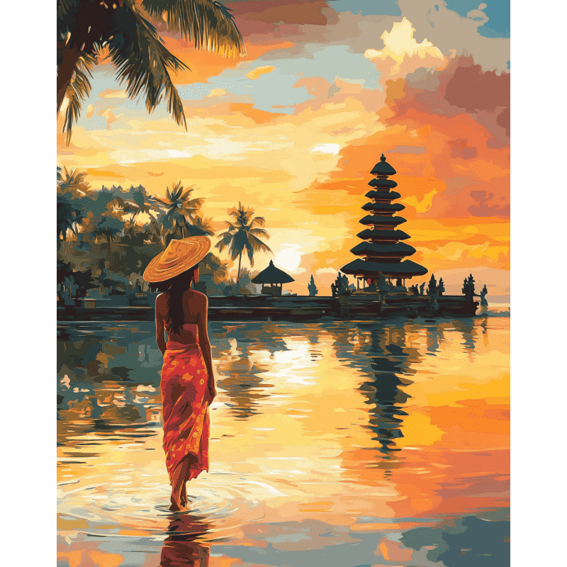 Balinese Sunset Serenity