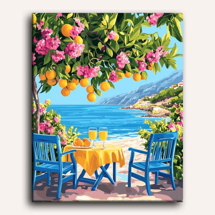 Citrus Splash by the Sea