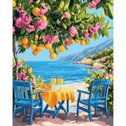 Citrus Splash by the Sea