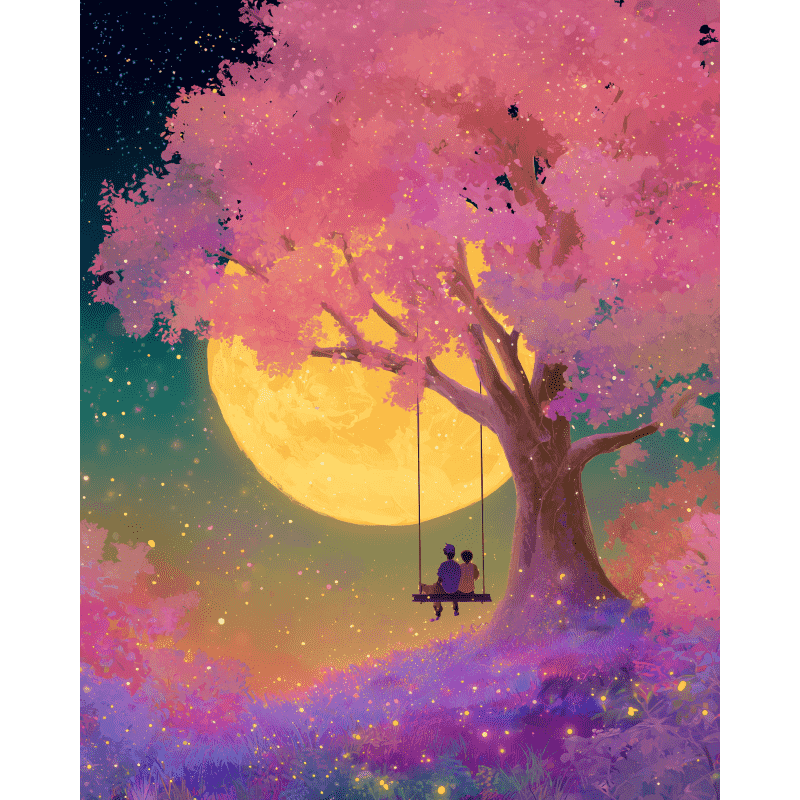 Moonlit Bonds of Friendship