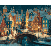 Enchanted Village Scene
