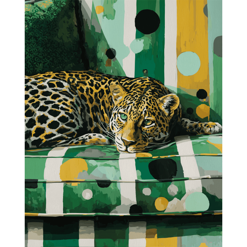 Cozy Leopard Relaxation