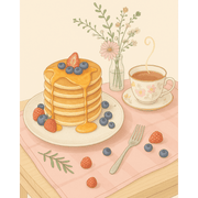Sweet Pancakes & Blooms