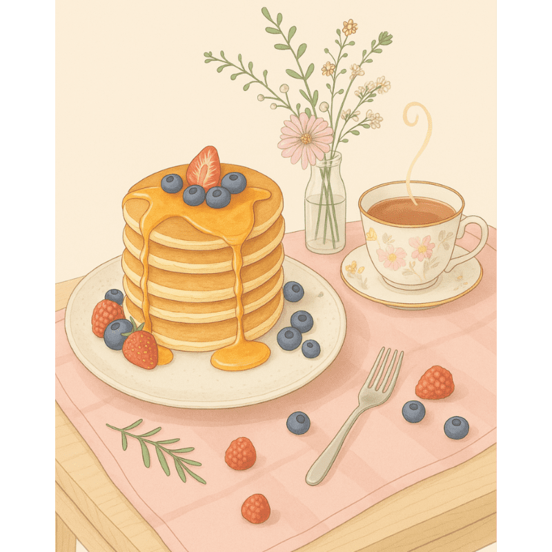Sweet Pancakes & Blooms