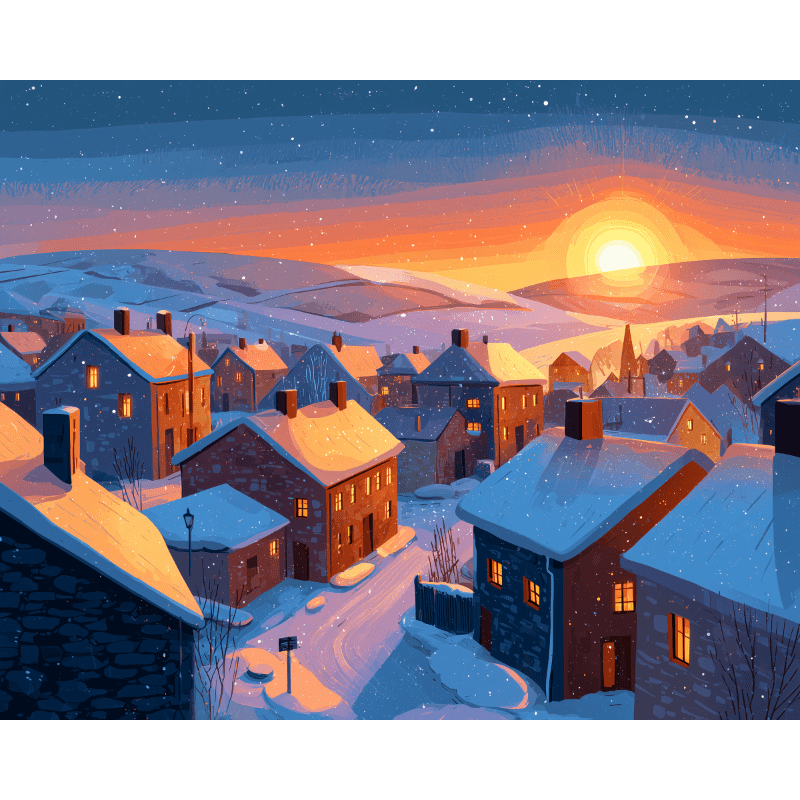 Winter Village Glow