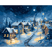Starry Winter Village