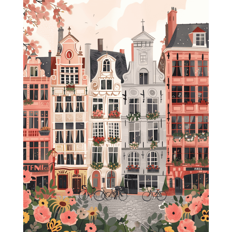 Pink Belgian Charm