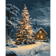 Silent Night Snow Scene