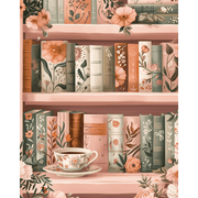 Cozy Library: Bloom & Books Scene