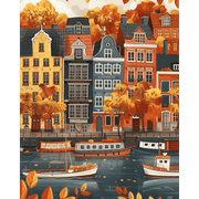 Nordic Autumn River Scene