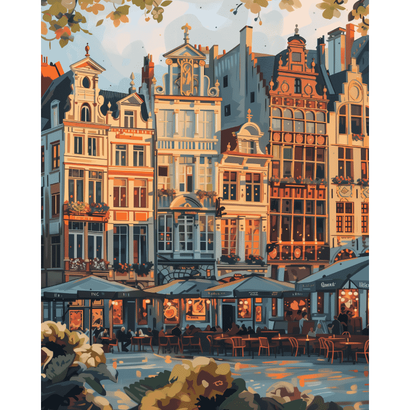Brussels Sunset & Charm