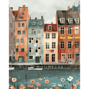 Copenhagen Serenity: Canal Scene