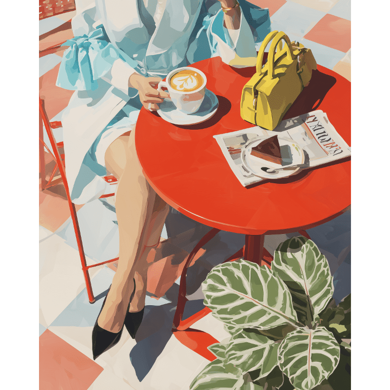 Chic Café & Fashion Scene