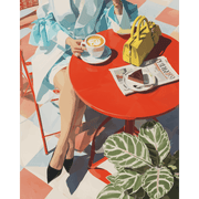 Chic Café & Fashion Scene