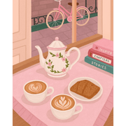Parisian Café Moments