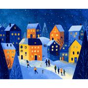 Twilight Village: Winter Lights Scene