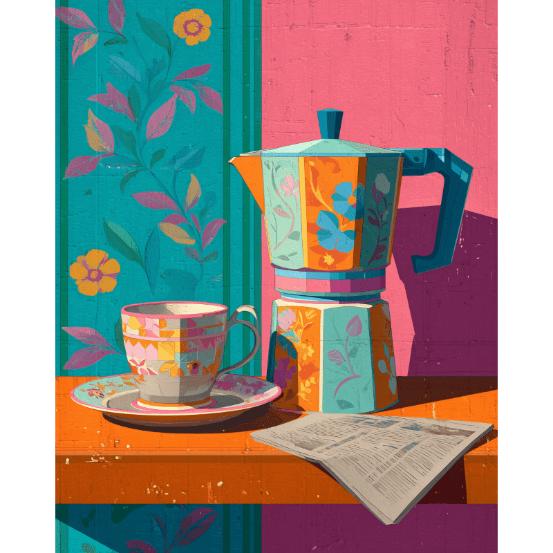 Colorful Café Bliss