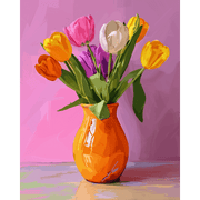 Tulip Glow in a Vase