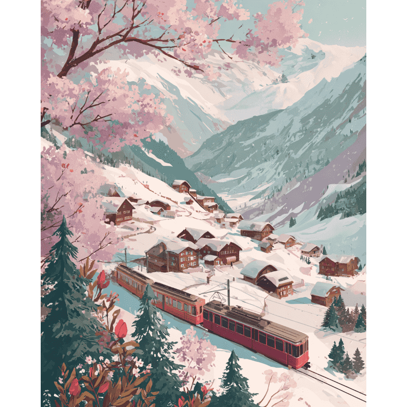 Alpine Journey Scene