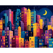 City Lights & Nightlife Scene