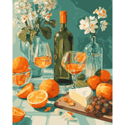 Golden Slices & Vineyard Vibes | Paint by Number