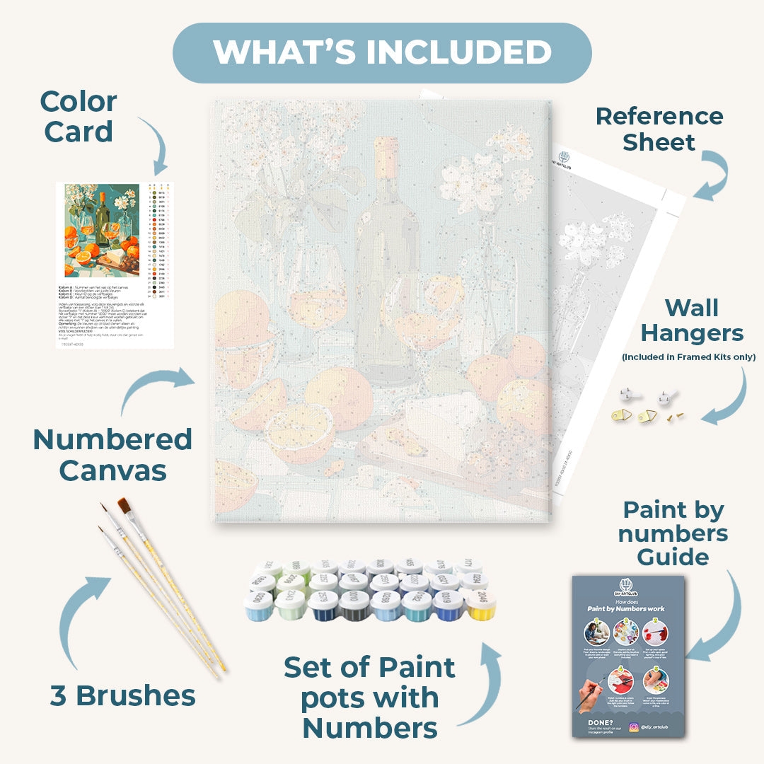 Golden Slices & Vineyard Vibes | Paint by Number