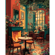Elegant Art Deco Lounge | Paint by Number