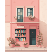 Pink Bookshop Dream | Paint by Number