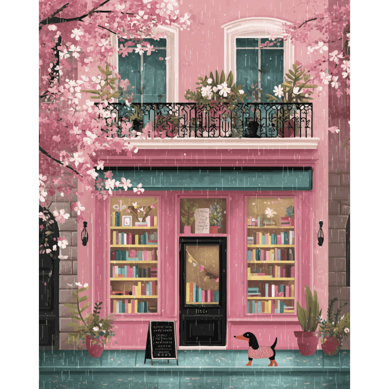 Pink Boutique & Cozy Nook | Paint by Number