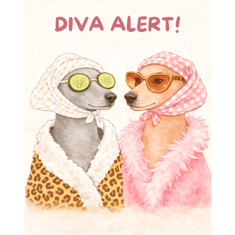 Glamorous Canine Diva Portrait