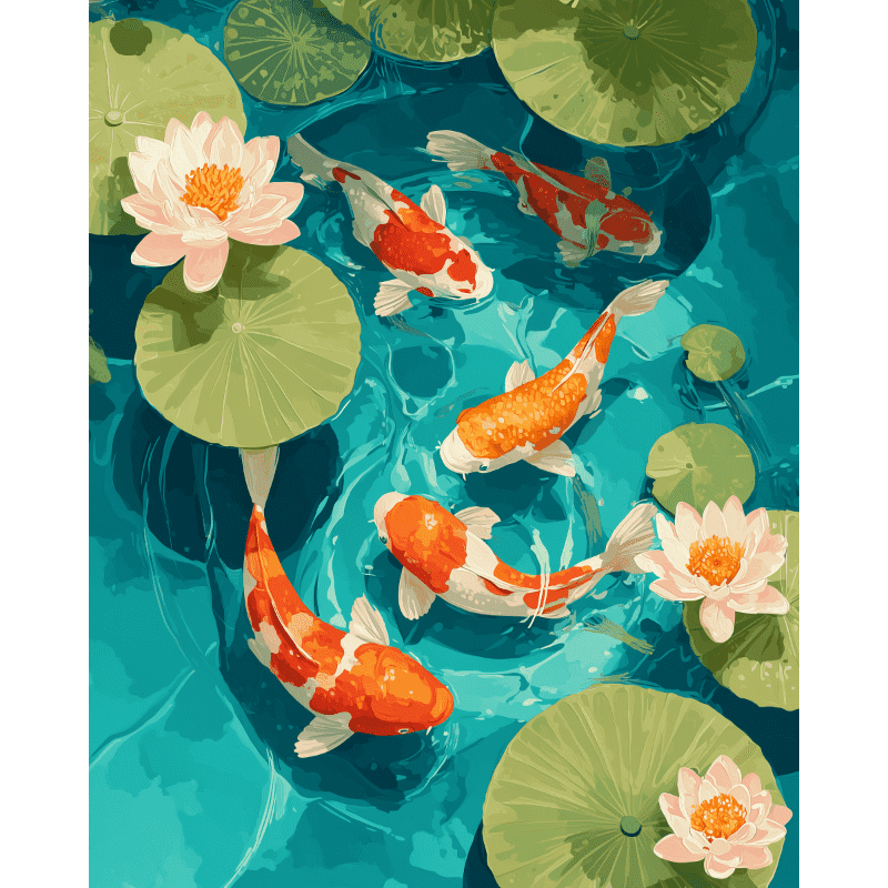 Koi Serenity | Paint by Number