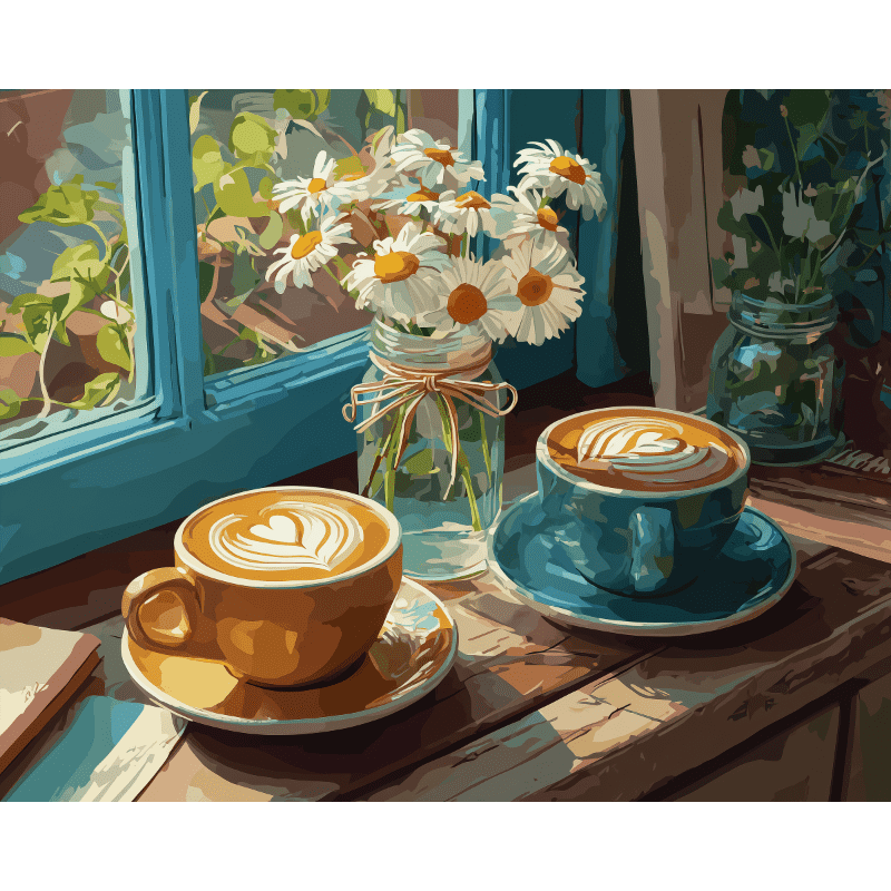 Village Charm: Coffee & Flowers