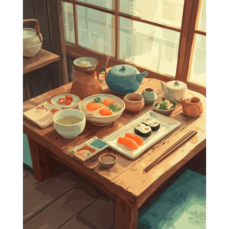 Japanese Feast: Sushi & Tea