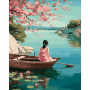 Peaceful Lake Retreat | Paint by Number