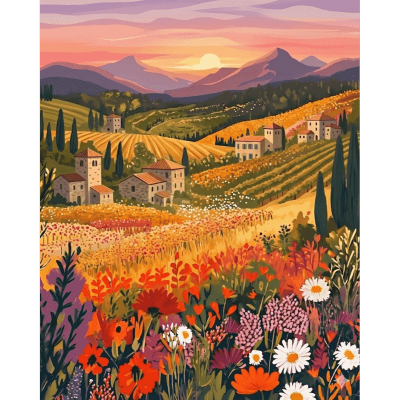 Wildflower Meadow | Paint by Number